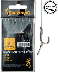 Browning Feeder Method Előkötött Horog Csalitüskével