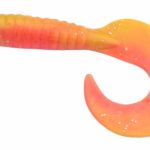 Rapture Fun Tail Grub 8.5cm red flame yelow plasztik csali