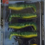 Rapture Slugger Shad Set 55 Yellow & Blue 4+2 db/csg, műcsali szett