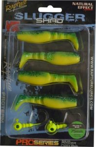 Rapture Slugger Shad Set 75 Yellow / Blue 4+2 db/csg, műcsali szett