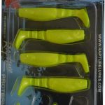 Rapture Slugger Shad Set 75 Neon Yellow 4+2 db/csg, műcsali szett