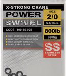 Trabucco Ss X-Strong Crane Power Swivel 10 db 03 rozsdamentes forgó