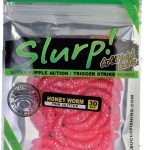 Trabucco Slurp Bait Honey Worm XL pink Glitter 25 db pink méhlárva